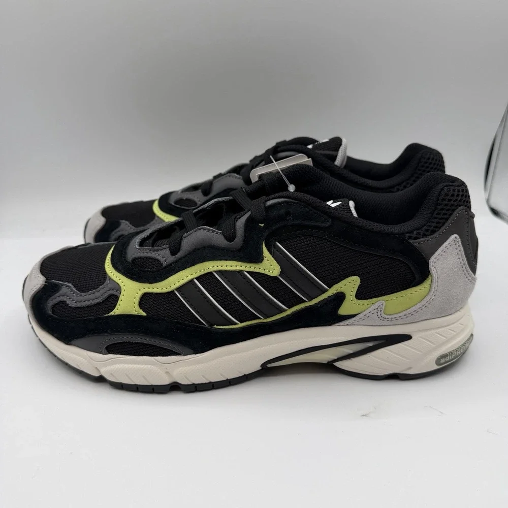 Adidas Temper Run‎ Running Shoes Mens 9.5 Core Black/Glow Sneakers F97209